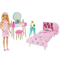 Barbie Sypialnia + lalka HPT55