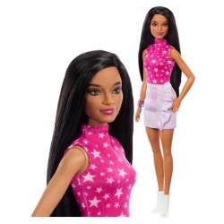 Barbie Fashionistas. Lalka różowa koszulka HRH13 - 1