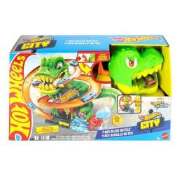 Hot Wheels City Zakręcony tor Remiza T-Rexa