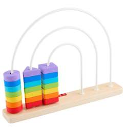 Fisher-Price Tęcza Drewniane koraliki Kształty