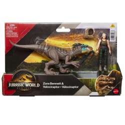 Jurassic World Dinozaur Zora Bennett&Velociraptor