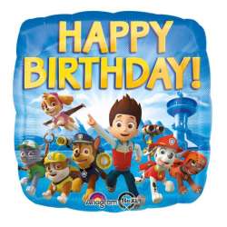 Balon foliowy 18" "Happy Birthday" Paw Patrol (3018001) - 1