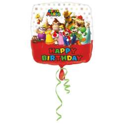 Balon foliowy Mario Urodziny standard 43cm (3200901)