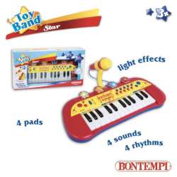 Bontempi Star 24 key Keyboard z mikrofonem 30827 DANTE (041-122931) - 1