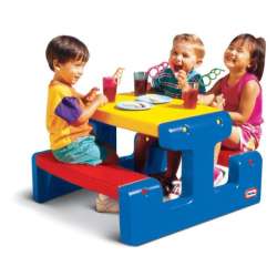 Little tikes Stolik piknikowy do zabawy Junior niebieski (479500070) - 1