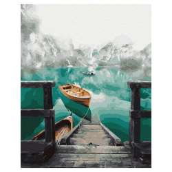 Malowanie po numerach - Jezioro Bryce 40x50cm - 1
