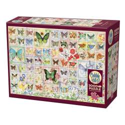 Puzzle 2000 Motyle i kwiaty - 1