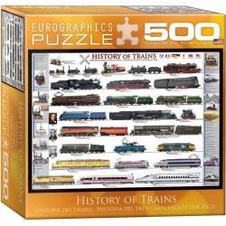 Puzzle 500 Historia pociągów XXL