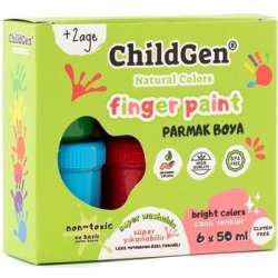 Farby do malowania palcami 6x50ml - 1
