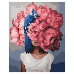 Malowanie po numerach - Piwonie. Amy Judd 40x50cm - 1
