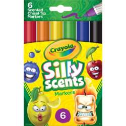 Markery zapachowe SILLY SCENT ze ściętą końcówką 6szt. 58-8129 Crayola (58-8197) - 1