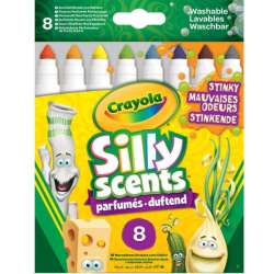 Markery zmywalne 8kol Silly Scents Stinky Scents Brzydkie zapachy CRAYOLA (256346.012) - 1
