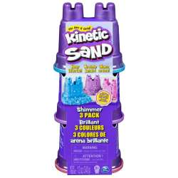 Kinetic Sand Zestaw błyszczący 3 kolory piasku