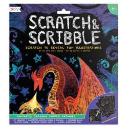 Zdrapywanki Scratch & Scribble Fantastyczne smoki - 1