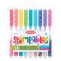 Flamastry pachnące ze stempelkami Stampables 18kol - 1