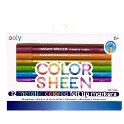Flamastry metaliczne Color Sheen 12szt