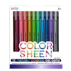 Długopisy żelowe metaliczne Color Sheen 12szt - 1