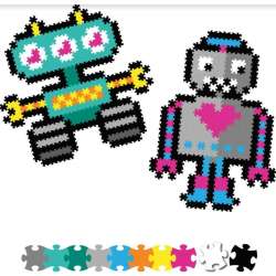 Puzzelki Pixelki Jixelz 700 elem. -roboty - 1