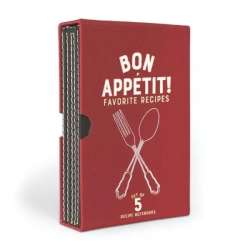 Zestaw 5 notatników na przepisy Bon Apettit - 1