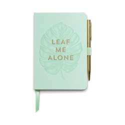 Notatnik z długopisem Leaf Me Alone