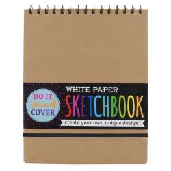 Szkicownik mały z okładką DIY biały