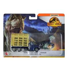 Matchbox Jurassic World Transporter z Terizinozaur