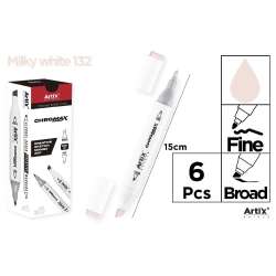 Marker Chromax z 2 końcówk. milky white 132 (6szt) - 1