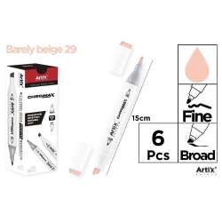 Marker Chromax z 2 końcówk. barely beige 29 (6szt) - 1