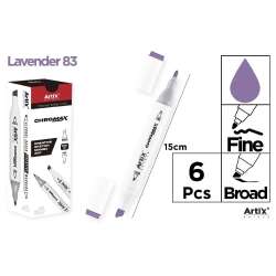 Marker Chromax z 2 końcówk. lavender 83 (6szt) - 1
