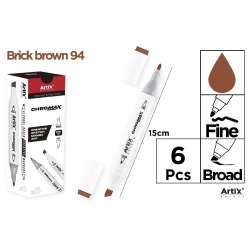 Marker Chromax z 2 końcówk. brick brown 94 (6szt) - 1