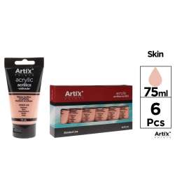 Farba akrylowa łososiowa skóra 75ml (6szt) - 1