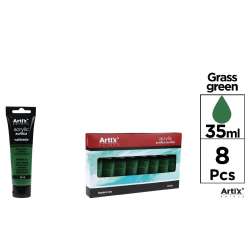 Farba akrylowa ciemnozielona 35ml (8szt) - 1