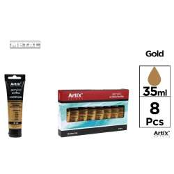 Farba akrylowa 35ml złota (8szt) - 1