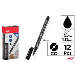 Marker do płyt CD 1.0mm czarny (12szt) - 1