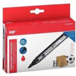 Marker permanentny 2,0/3,0mm czerwony (12szt)
