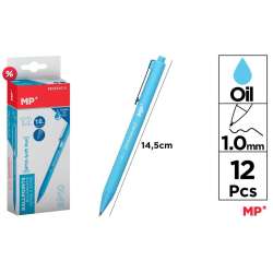 Długopis olejowy 1,0mm lazurowy (12szt) - 1