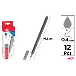Cienkopis 0.4mm srebrny (12szt) - 1