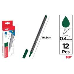 Cienkopis 0.4mm ciemnozielony (12szt) - 1