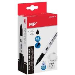 Marker do tkanin czarny 2,6mm 12szt - 1