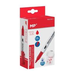 Marker do tkanin 2,6mm czerwony (12szt)
