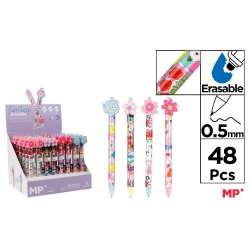 Długopis ścieralny 0,5mm kwiaty (48szt)