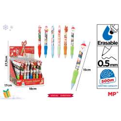 Długopis ścieralny z nakładką świąteczny (48szt) - 1