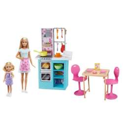 Barbie Zestaw wspólne pieczenie + lalki MATTEL (HBX03) - 1