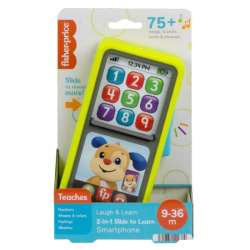 PROMO Fisher-Price Smartfonik 2w1 Przesuwaj i ucz się telefon MATTEL (HNL43)