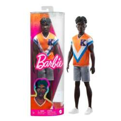 Lalka BARBIE Fashionistas Ken pomarańczowa koszulka (GXP-879988)