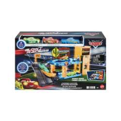 PROMO Cars Garaż Copper Canyon + 3 autka Glow Racers MATTEL (HPX75) - 1
