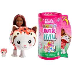 Barbie Cutie Reveal Chelsea Lalka Kotek-Panda Czerwona MATTEL (HRK28) - 1