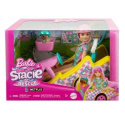 Lalka Barbie Stacie i pojazd filmowy Gokart (GXP-914902)