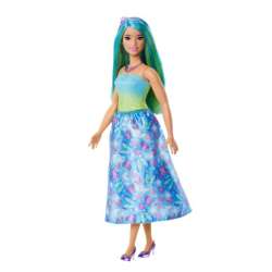 Barbie Lalka Fairytale Księżniczka Niebiesko-zielony strój HRR11 HRR07 MATTEL (HRR07 HRR11) - 1