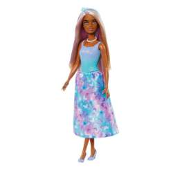 Barbie Lalka Fairytale Księżniczka Niebiesko-fioletowy strój HRR10 HRR07 MATTEL (HRR07 HRR10) - 1